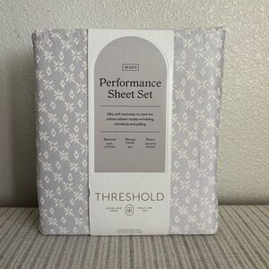 NWT Queen 400 Thread Count Performance Sheet Set Twinkle Stars - Threshold